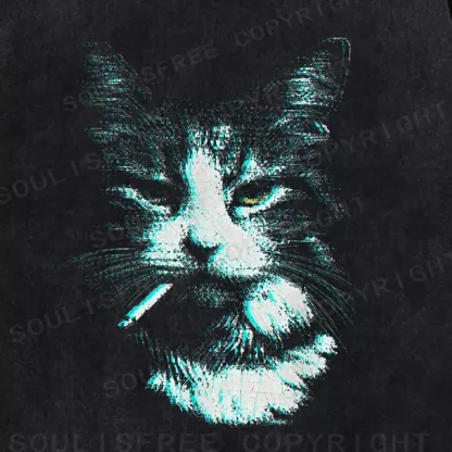 Soulisfree Nicotine Nine Lives Washed Tee