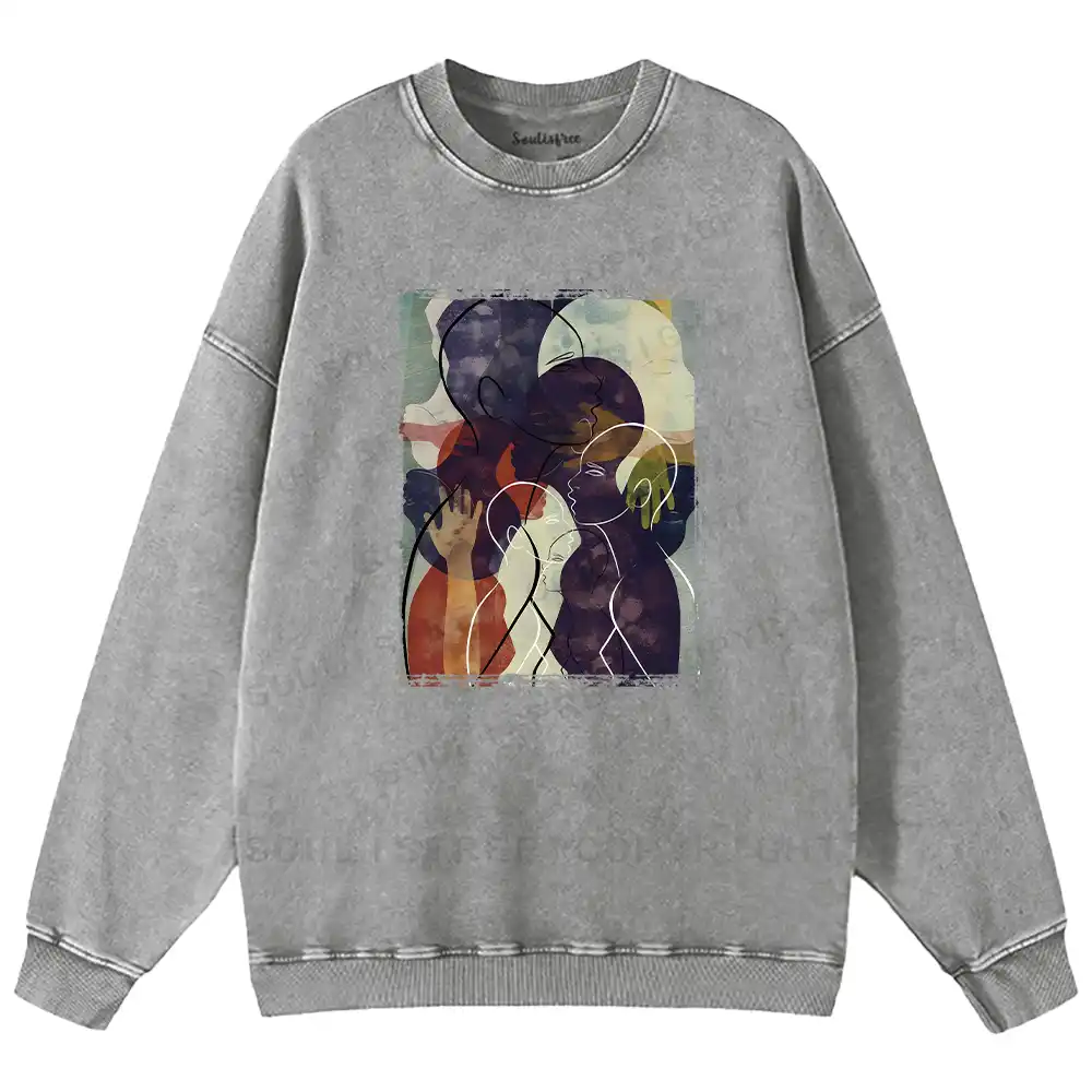 The Sea Of People Rises And Falls Washed Sweatshirts