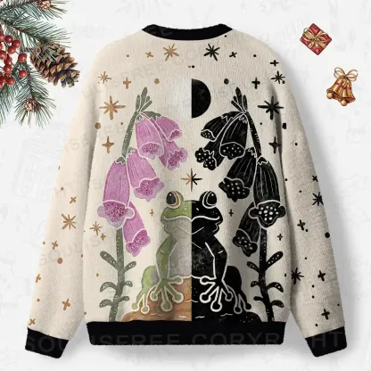 Duality of Frogs Ugly Christmas Knit Sweatshirt