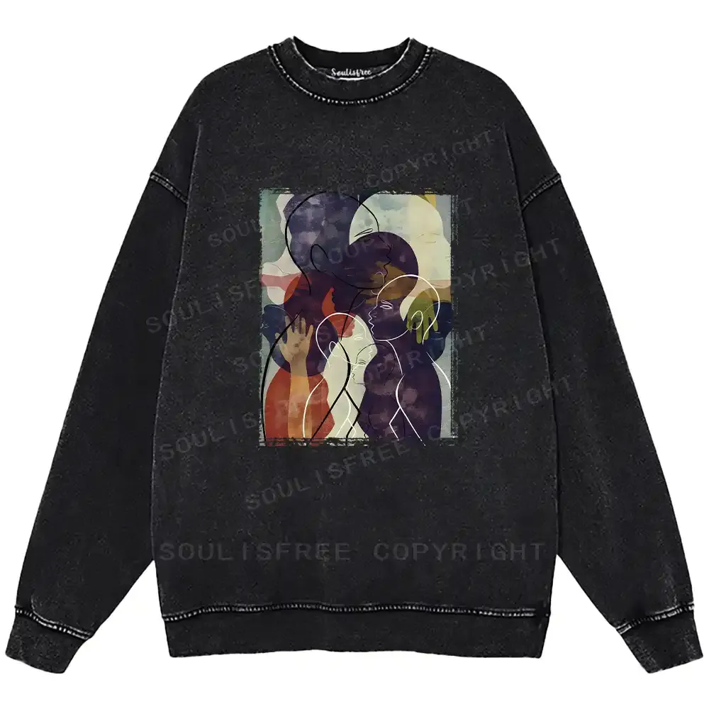 The Sea Of People Rises And Falls Washed Sweatshirts