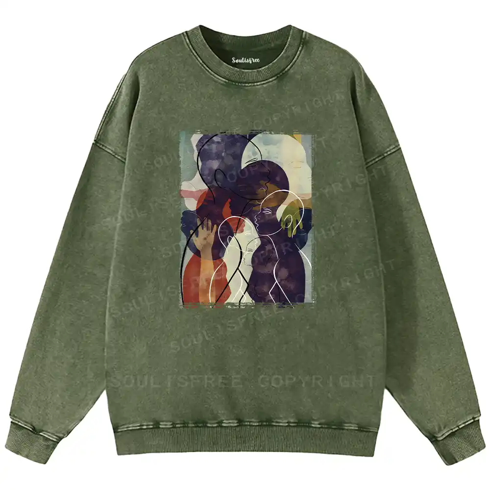 The Sea Of People Rises And Falls Washed Sweatshirts