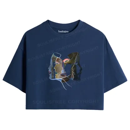 Layers of Masks Crop Top