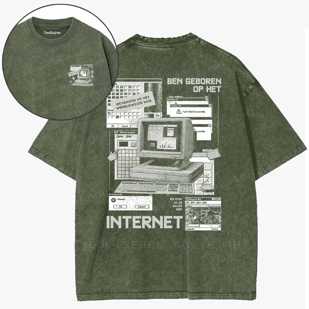 Soulisfree Born On The Internet Washed Tee