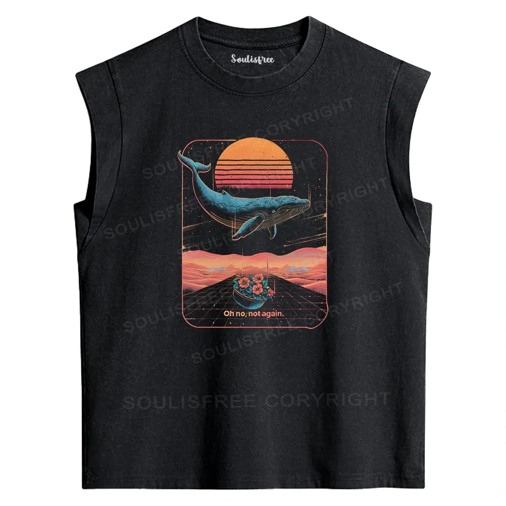 Designed Galactic Lullaby Washed Tank Tops