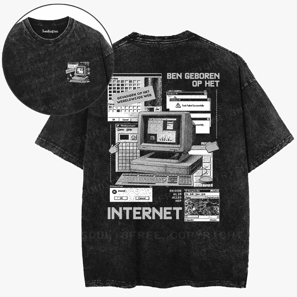 Soulisfree Born On The Internet Washed Tee