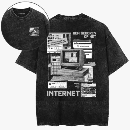 Soulisfree Born On The Internet Washed Tee