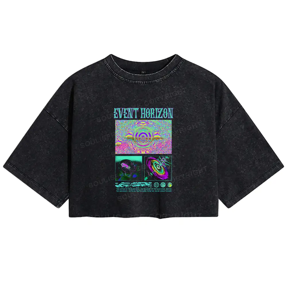 Evolution Horizon Washed Crop T-shirt