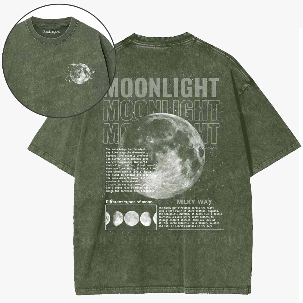 Soulisfree The Quiet Side Of The Moon Washed Tee
