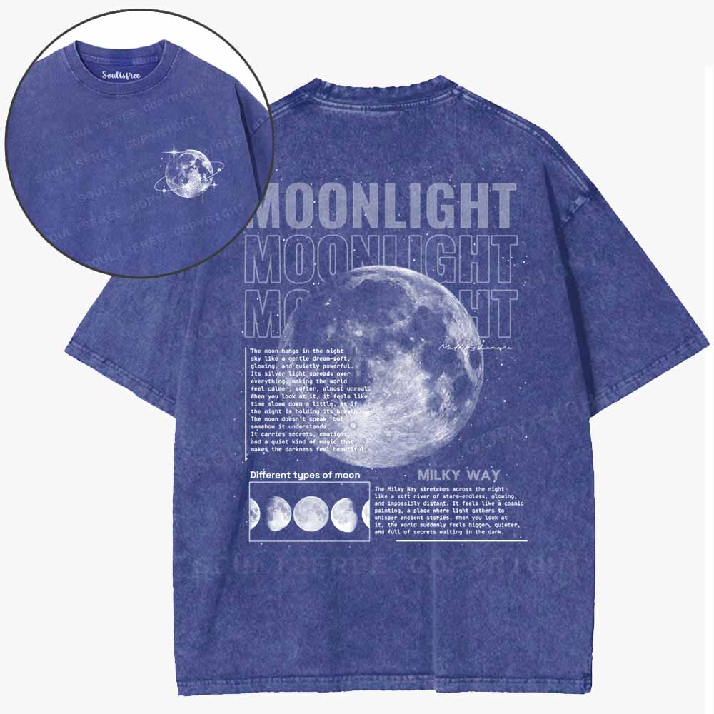 Soulisfree The Quiet Side Of The Moon Washed Tee