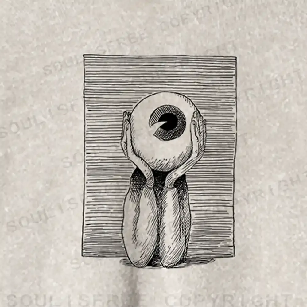 The Eye of the Beholder Washed Cropped Sweatshirt