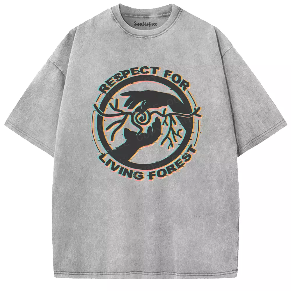 Soulisfree Respect for the Living Forest Washed Tee