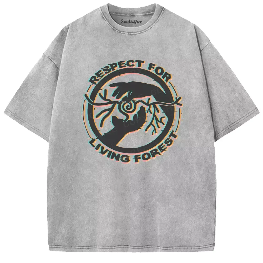 Soulisfree Respect for the Living Forest Washed Tee
