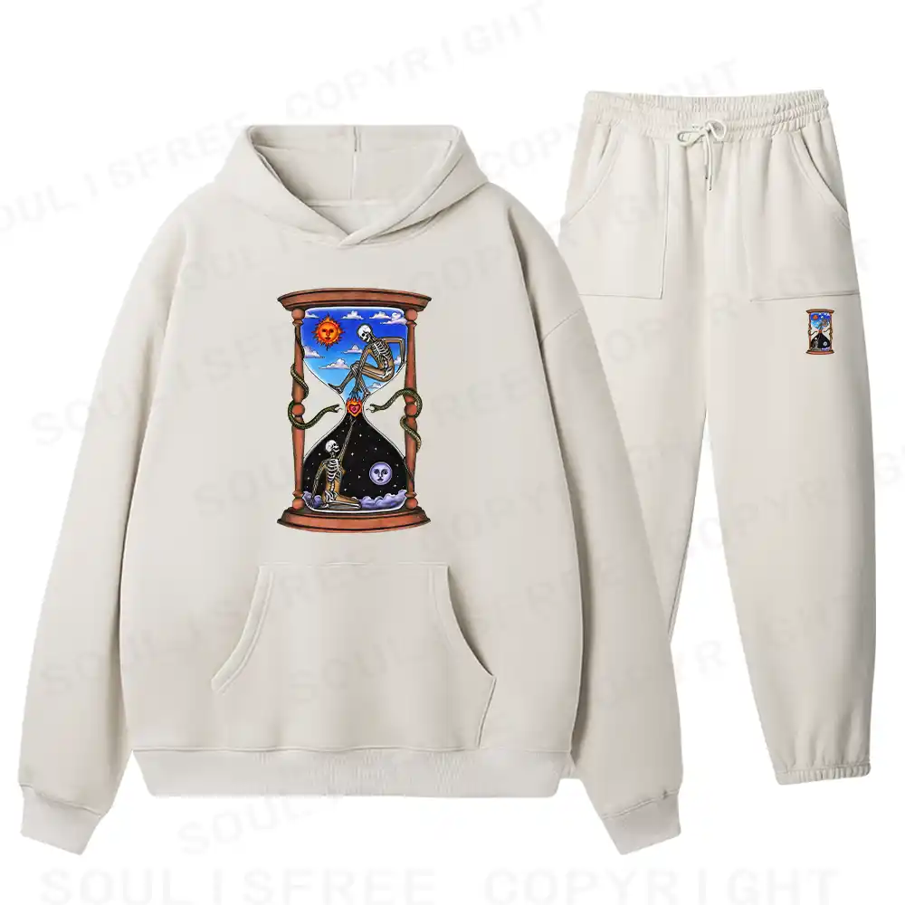 Love Fire Pass Fleece Hoodie Set