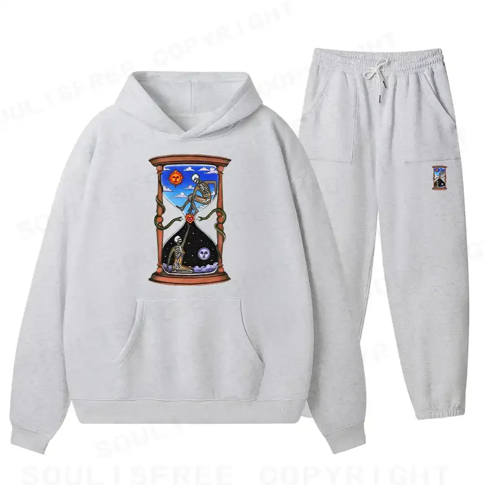 Love Fire Pass Fleece Hoodie Set