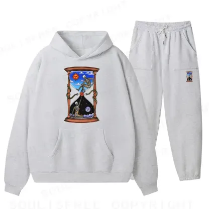 Love Fire Pass Fleece Hoodie Set