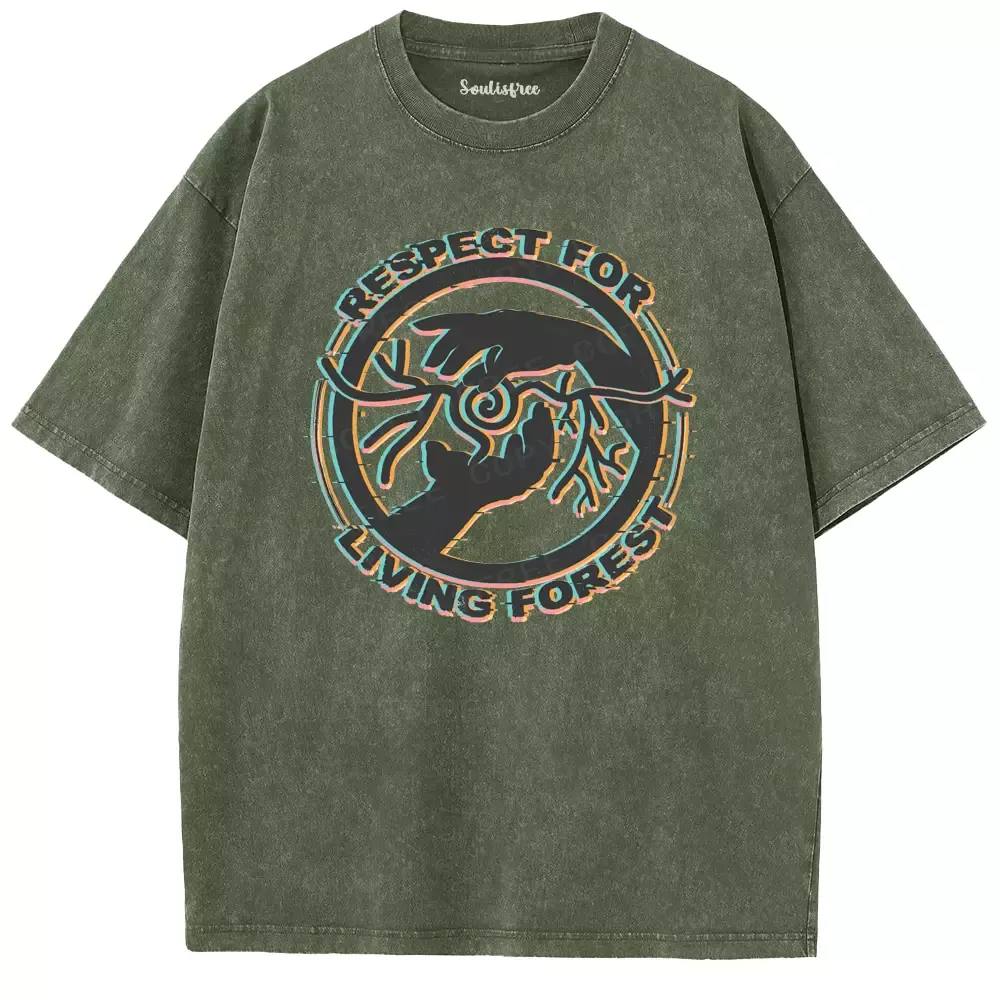 Soulisfree Respect for the Living Forest Washed Tee