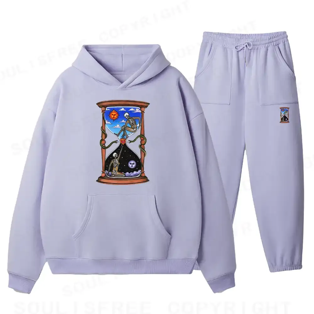 Love Fire Pass Fleece Hoodie Set