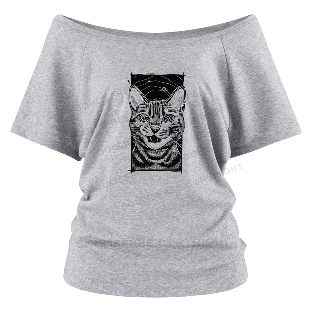 Hypnotic Cat ⅠOff Shoulder Top