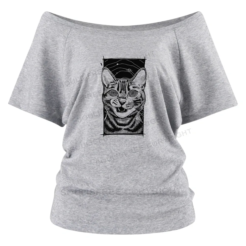 Hypnotic Cat ⅠOff Shoulder Top
