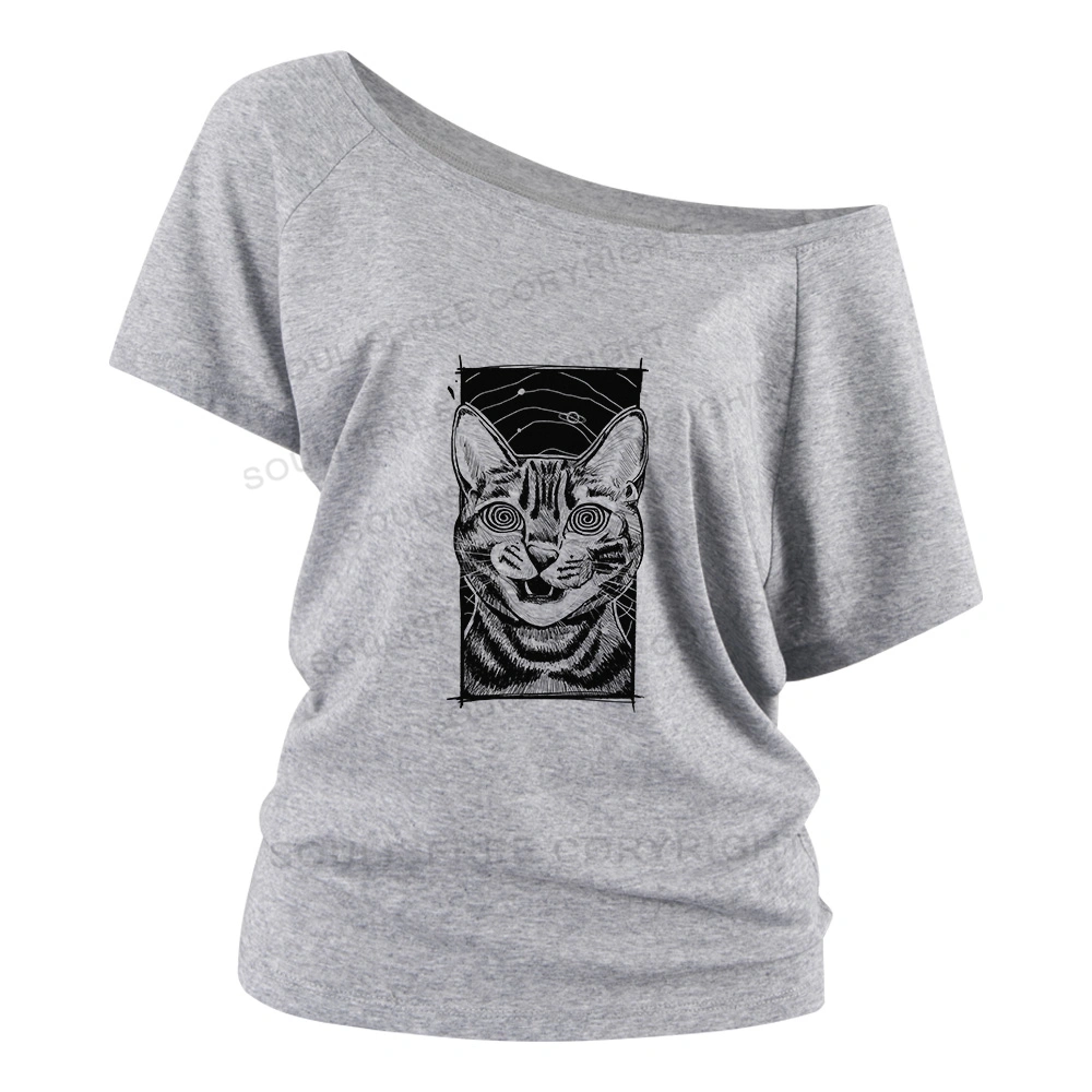 Hypnotic Cat ⅠOff Shoulder Top