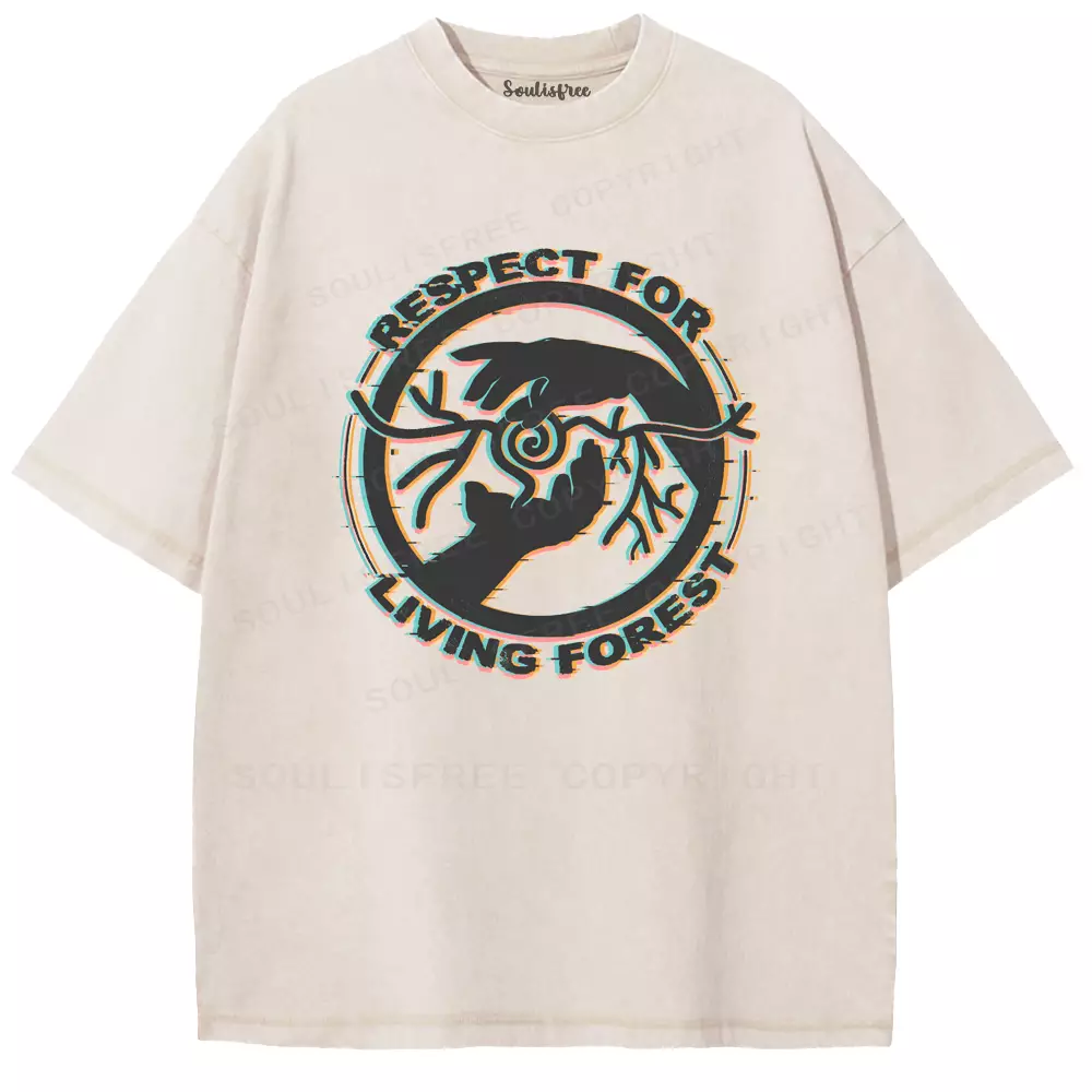Soulisfree Respect for the Living Forest Washed Tee