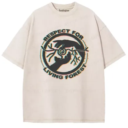 Soulisfree Respect for the Living Forest Washed Tee
