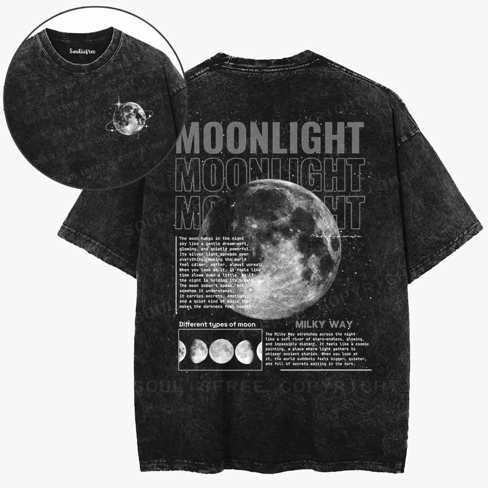 Soulisfree The Quiet Side Of The Moon Washed Tee
