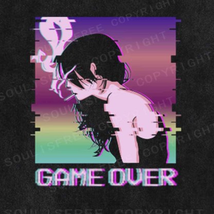 Soulisfree GAME OUER Washed Tee