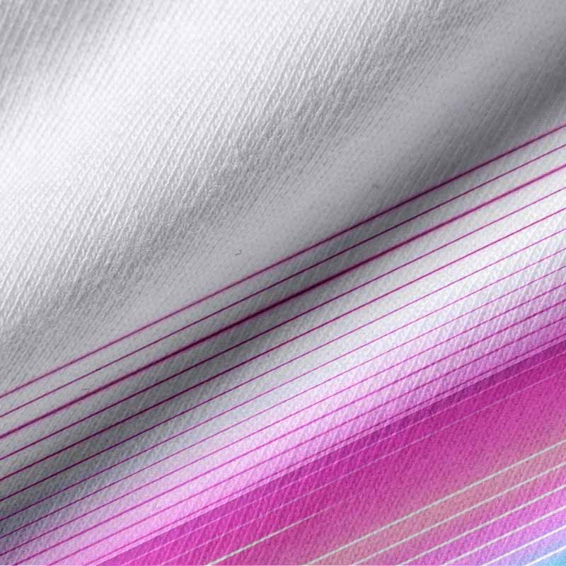 Soulisfree Vaporwave Pink Blue Fade Long Sleeve Cotton Tee