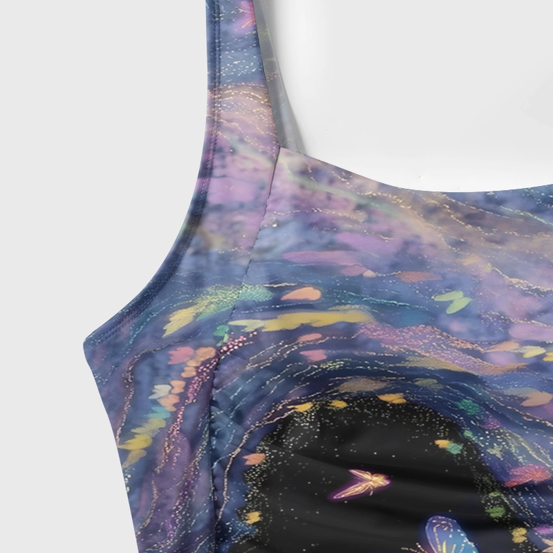 Soulisfree WINGS OF THE UNIVERSE Galaxy One‑Piece Swimsuit