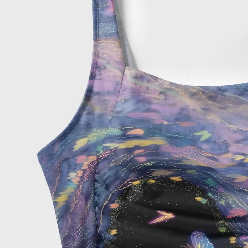 Soulisfree WINGS OF THE UNIVERSE Galaxy One‑Piece Swimsuit