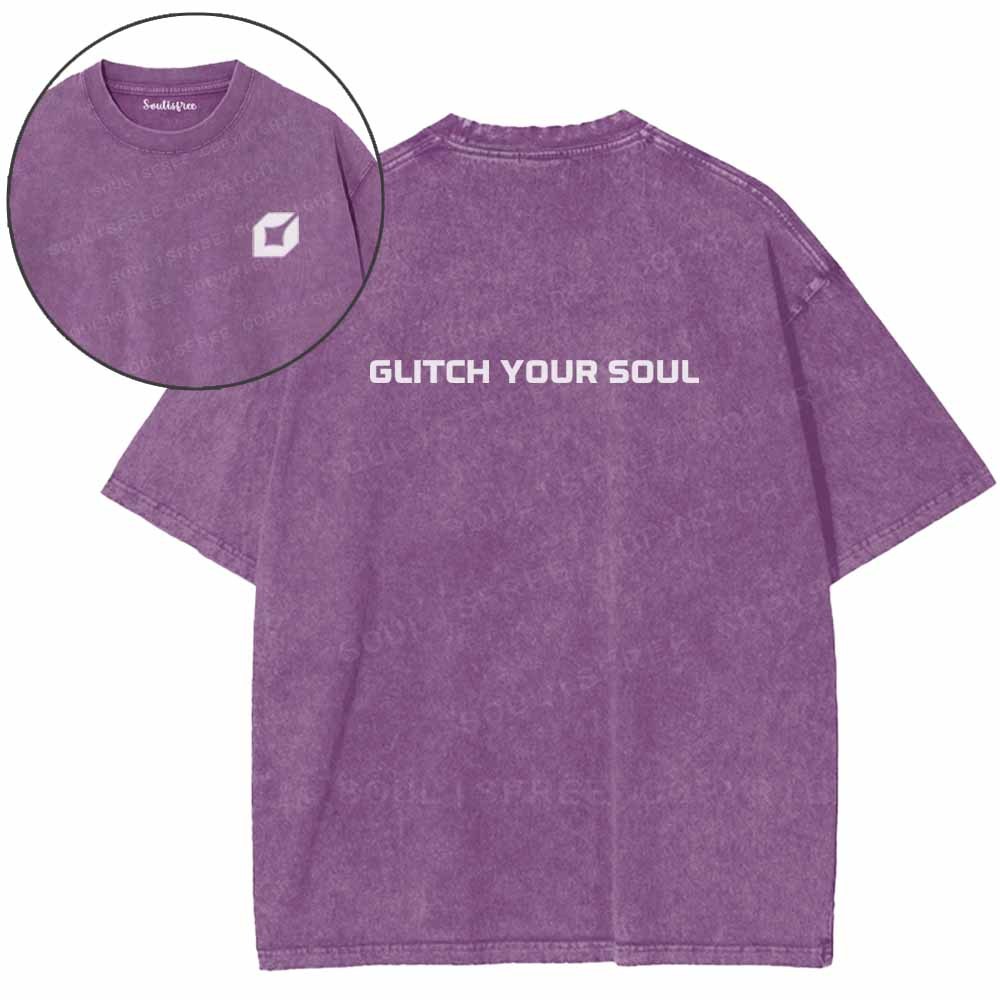 Soulisfree  Glitch your soul Washed Tee