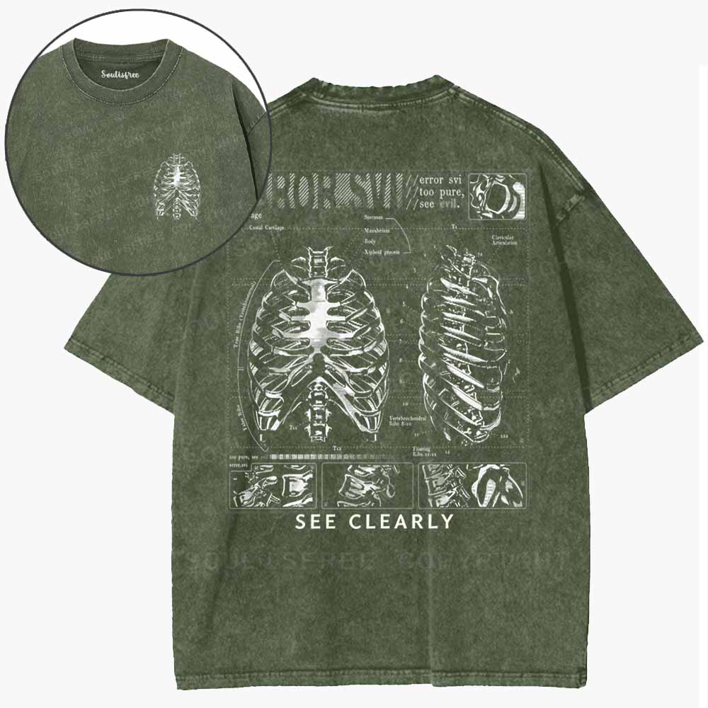 Soulisfree Anatomy Of Truth Washed Tee