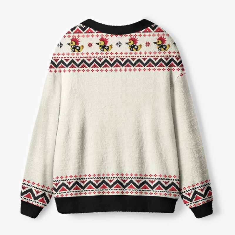 Soulisfree Little Rebels, Big Attitude Fuzzy Cardigan Sweater