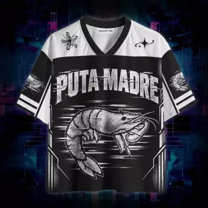 Soulisfree Puta Madre Glitch Shrimp Mesh Jersey