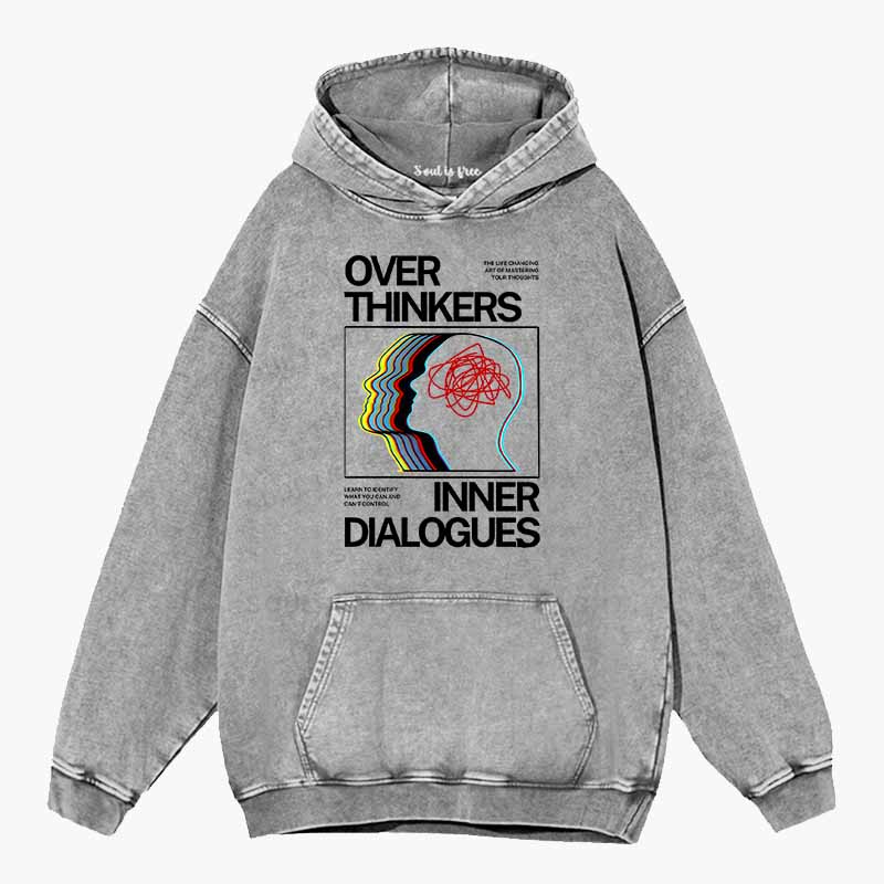 Soulisfree Cognitive Flux Echo Neural Loop Aesthetic Washed Hoodie