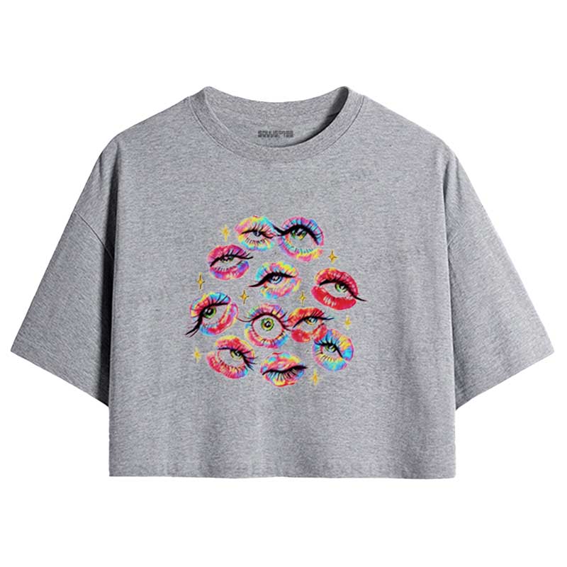 Soulisfree Eyes Everywhere Crop Tee
