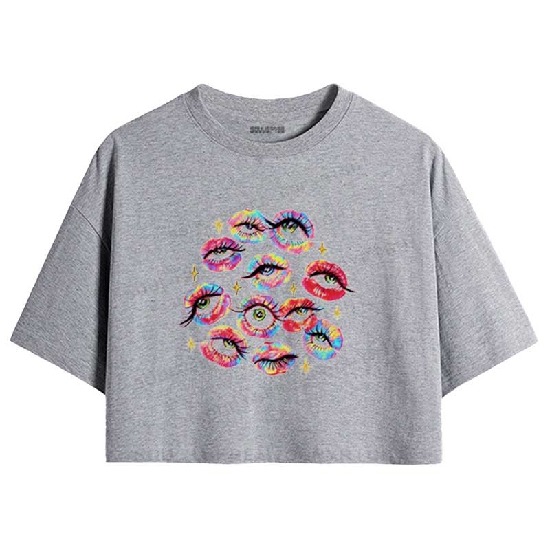 Soulisfree Eyes Everywhere Crop Tee