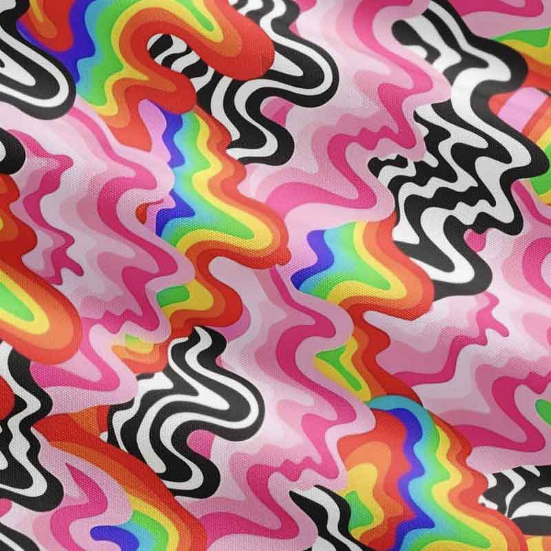 Soulisfree Psychedelic Wave Maxi Dress – Bow Strap