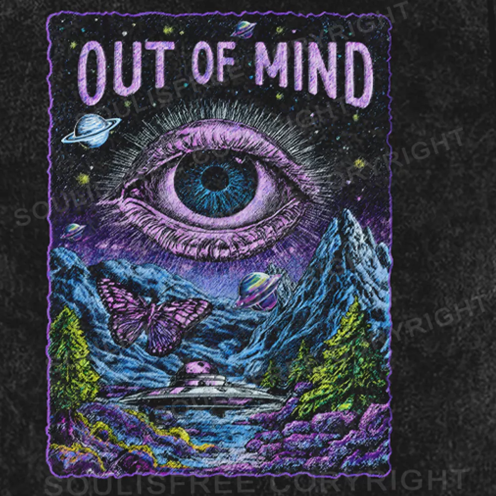Out of Mind, Into the Cosmos Washed Space T-shirt