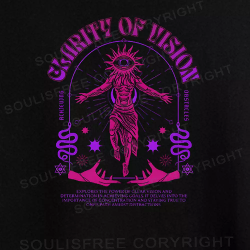 GLARITY OF VISION Washed Crop T-shirt