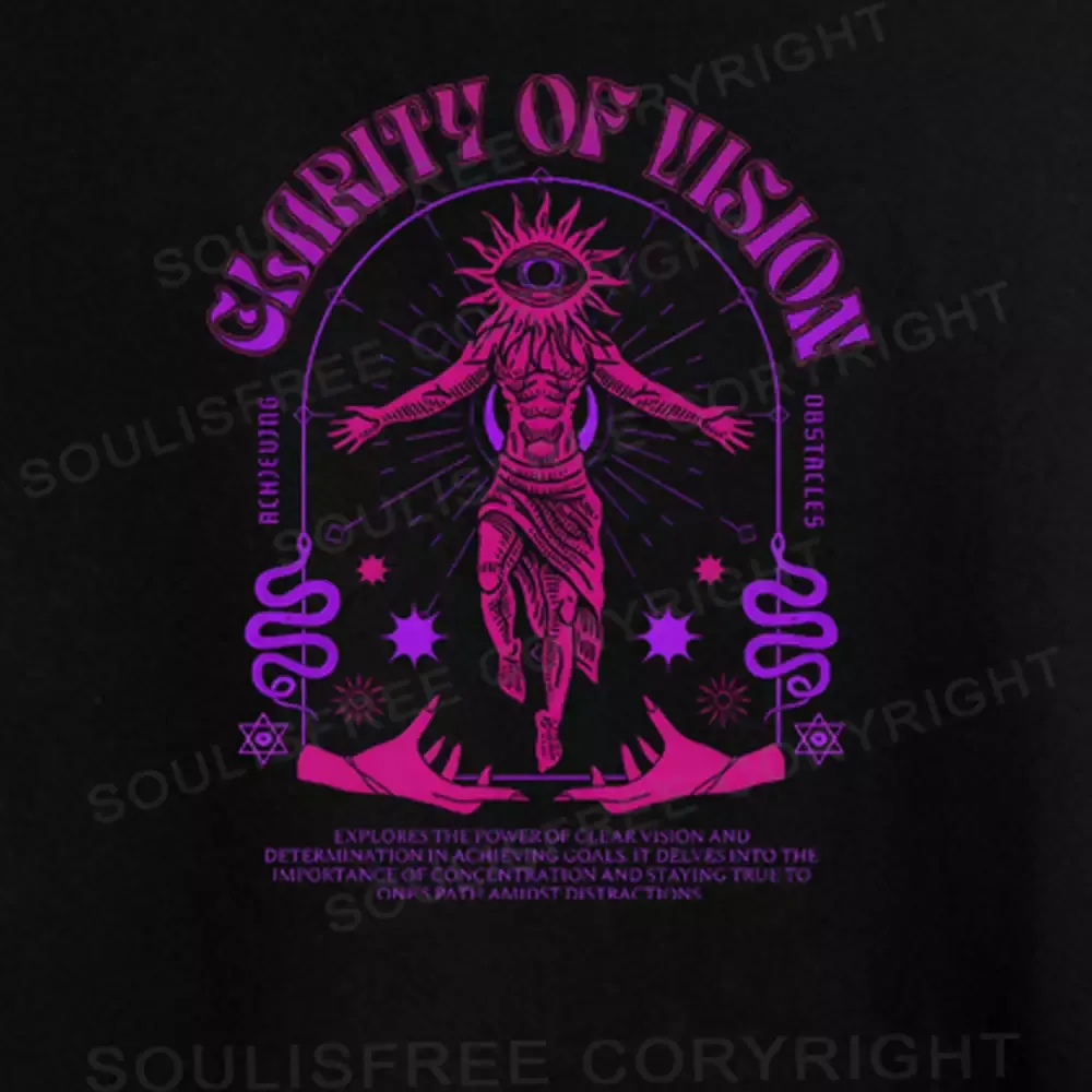 GLARITY OF VISION Washed Crop T-shirt