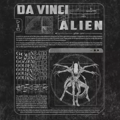 Da Vinci Alien Washed T-shirt