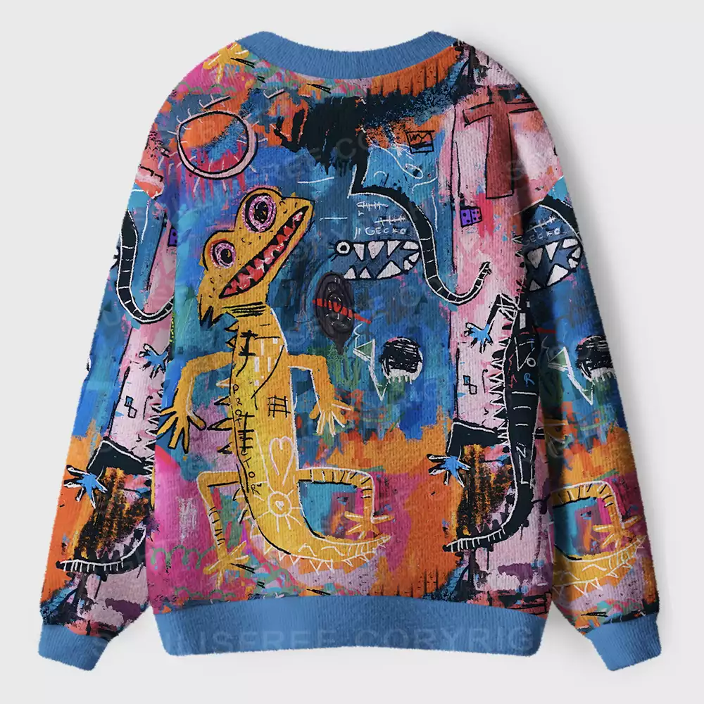 Colorful Creature Ugly Cardigan Sweaters