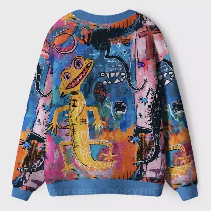 Colorful Creature Ugly Cardigan Sweaters