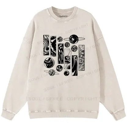 Galaxy Washed Sweatshirts