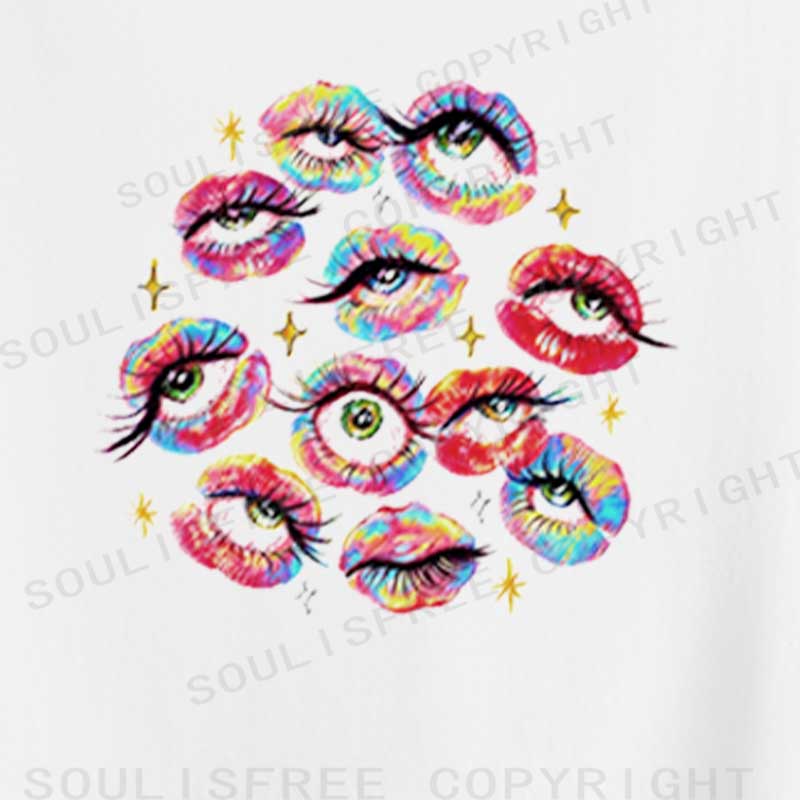Soulisfree Eyes Everywhere Crop Tee