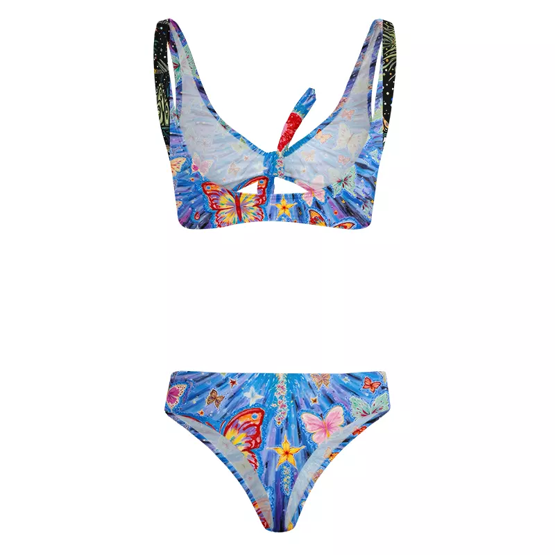 Soulisfree Stellar Wings Wave Glitch Bow Bikini