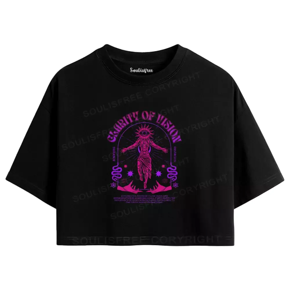 Designed GLARITY OF VISION Crop Top
