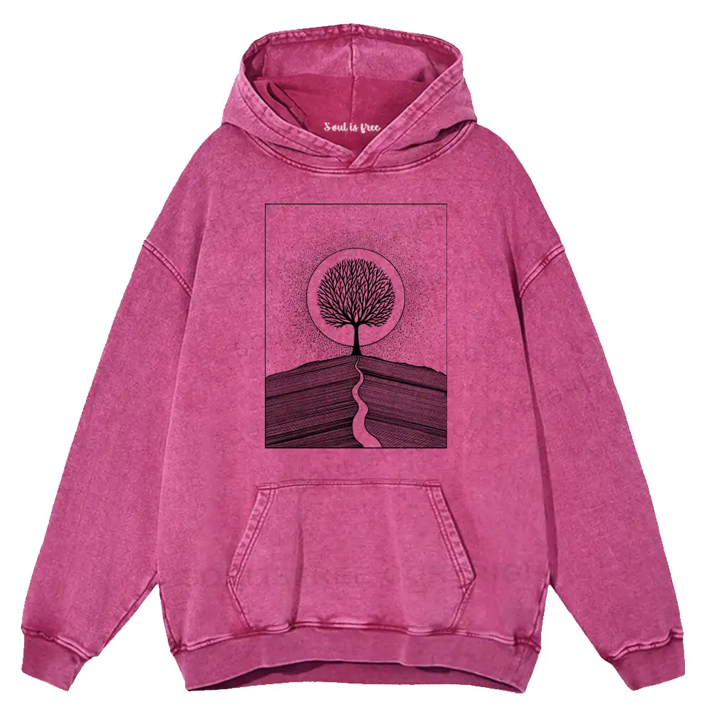 Mountain Range  Washed Hoodie